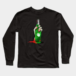 Zombie Hand Speed Cola on Charcoal Long Sleeve T-Shirt